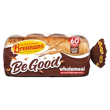 Brennans Be Good Wholemeal High Fibre Bread 600g