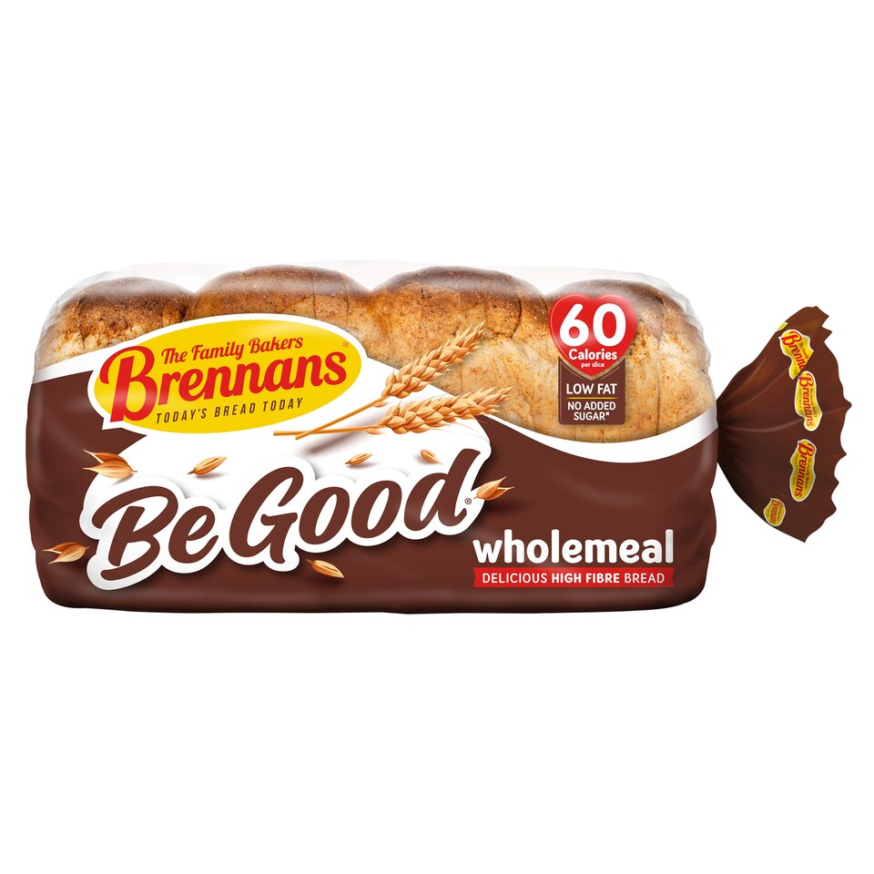 Brennans Be Good Wholemeal High Fibre Bread 600g