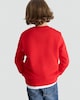 image 3 of F&F Boys Cotton Rich Christmas Crew Sweatshirt in Red