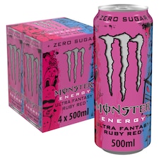 Monster Ultra Fantasy Ruby Red 4x500ml