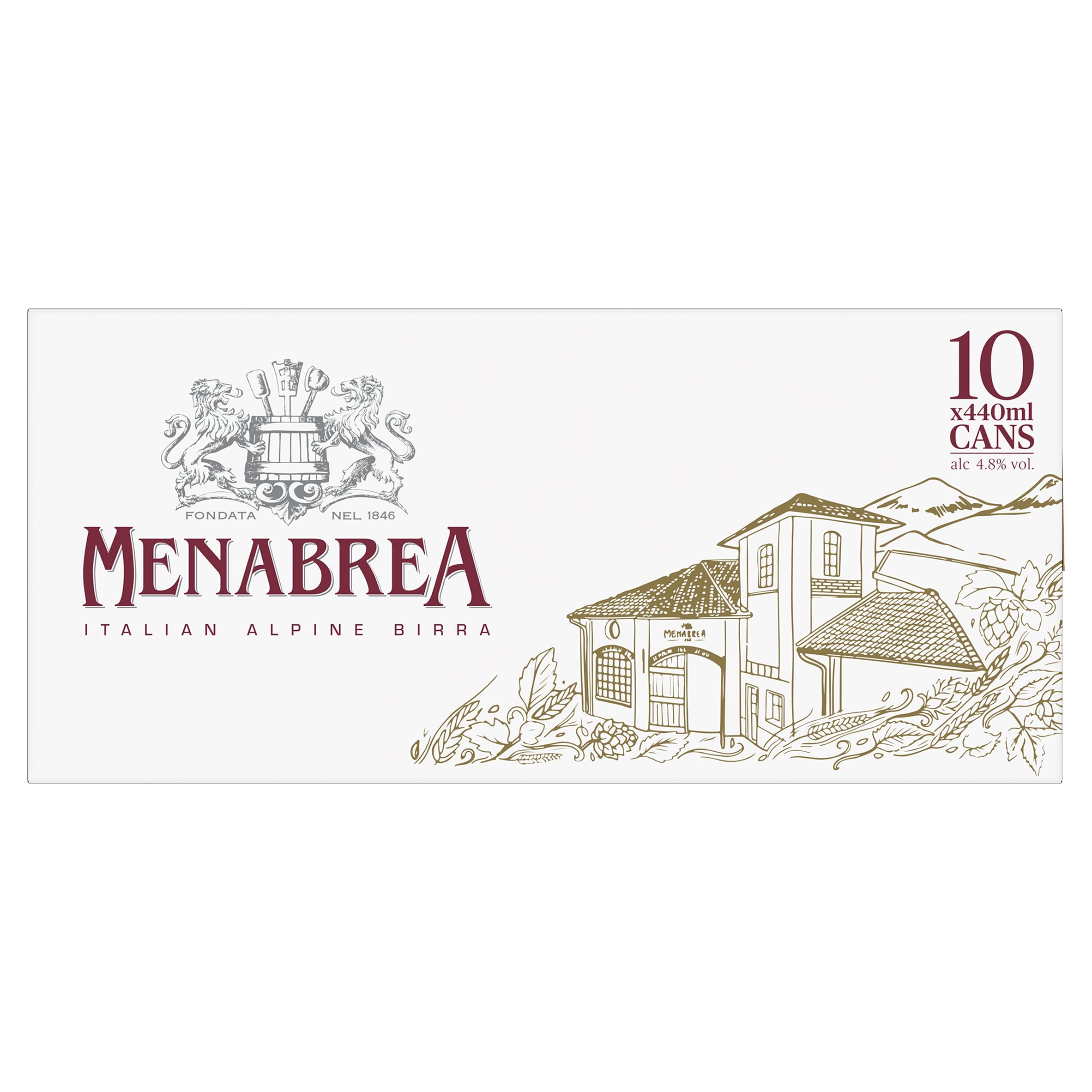 Menabrea Italian Alpine Birra 10x440ml