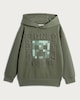 image 4 of Minecraft Creeper Hoodie in Green