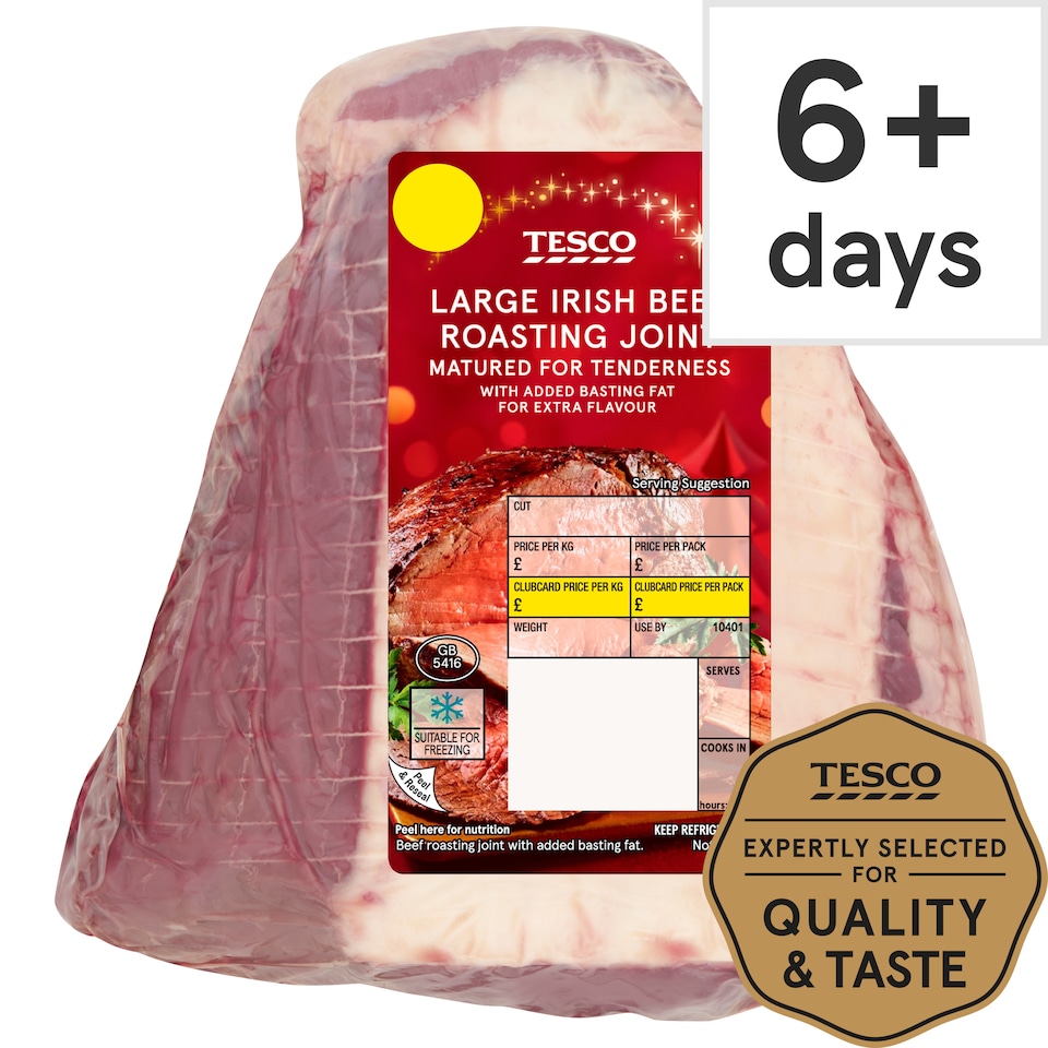 Tesco Large Beef Roasting Joint With Basting Fat