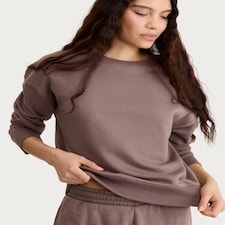 F&F Active Cotton Rich Wide Leg Drawstring Joggers in Mink