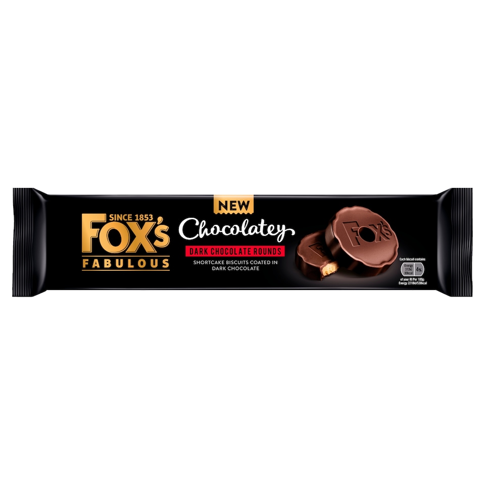 Fox's Fabulous Chocolatey Dark Chocolate Rounds 130g