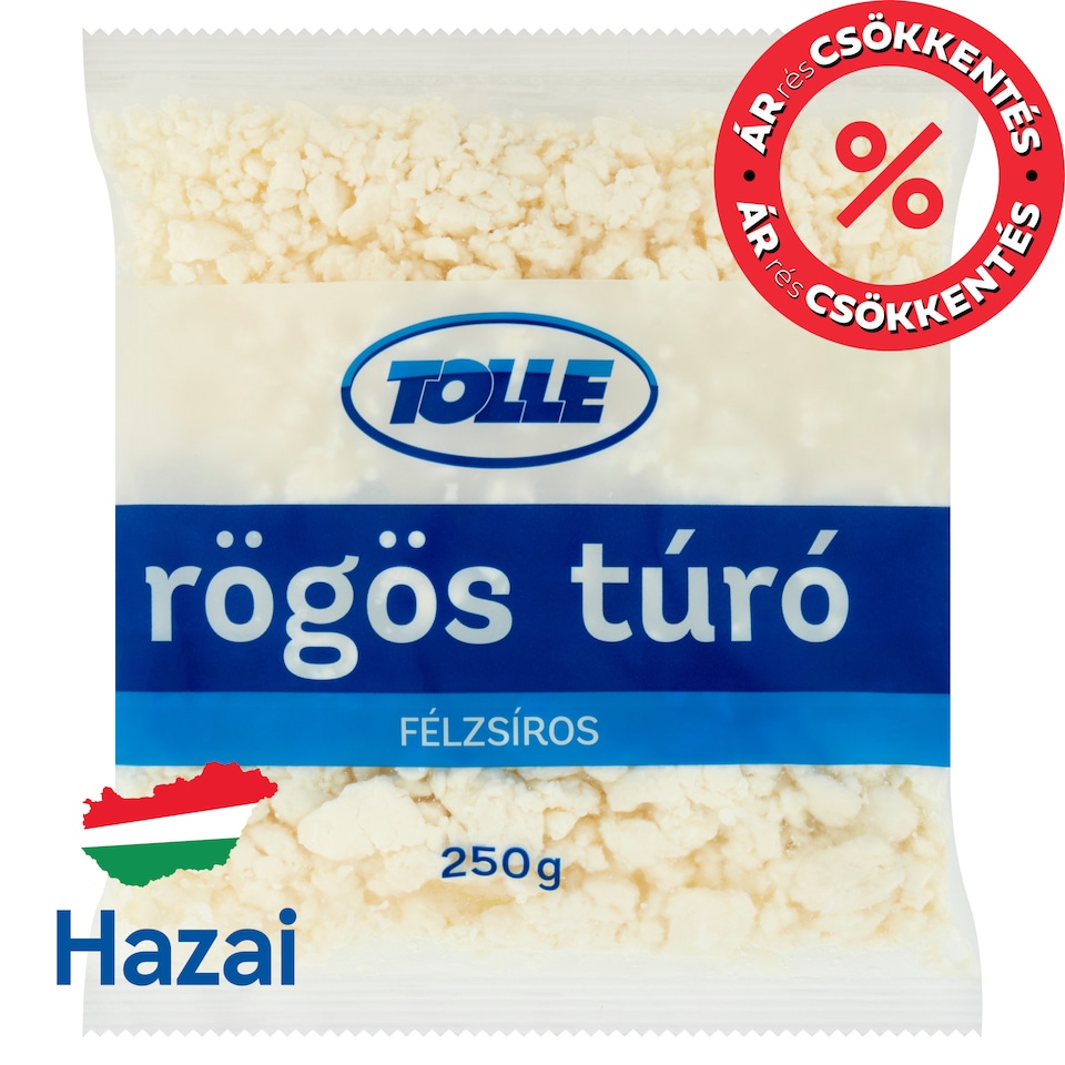 Tolle félzsíros rögös túró 250 g  1. kép
