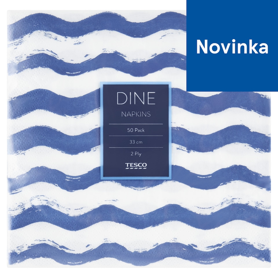 obrázok 1 z Tesco Dine Shape Mix obrúsky 2 vrstvové 33 cm x 33 cm 50 ks