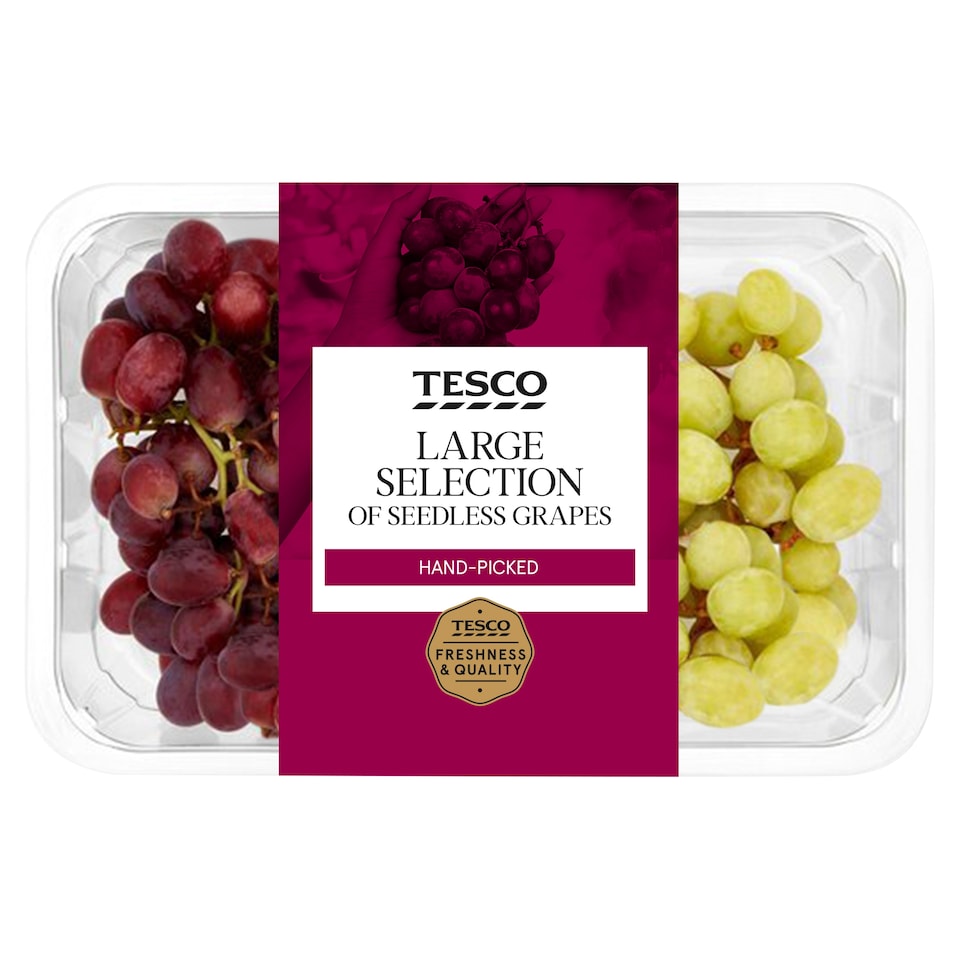 Tesco Large Selection Grapes 800G Pack