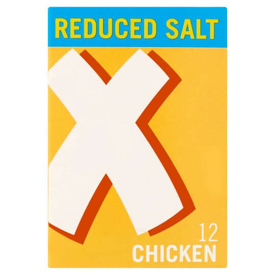 Oxo Reduced Salt Cube Chicken 12 Pack 71G Tesco Groceries