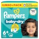 image 1 of Pampers Baby-Dry Size 6+, 60 Nappies, 14kg-19kg, Jumbo+ Pack