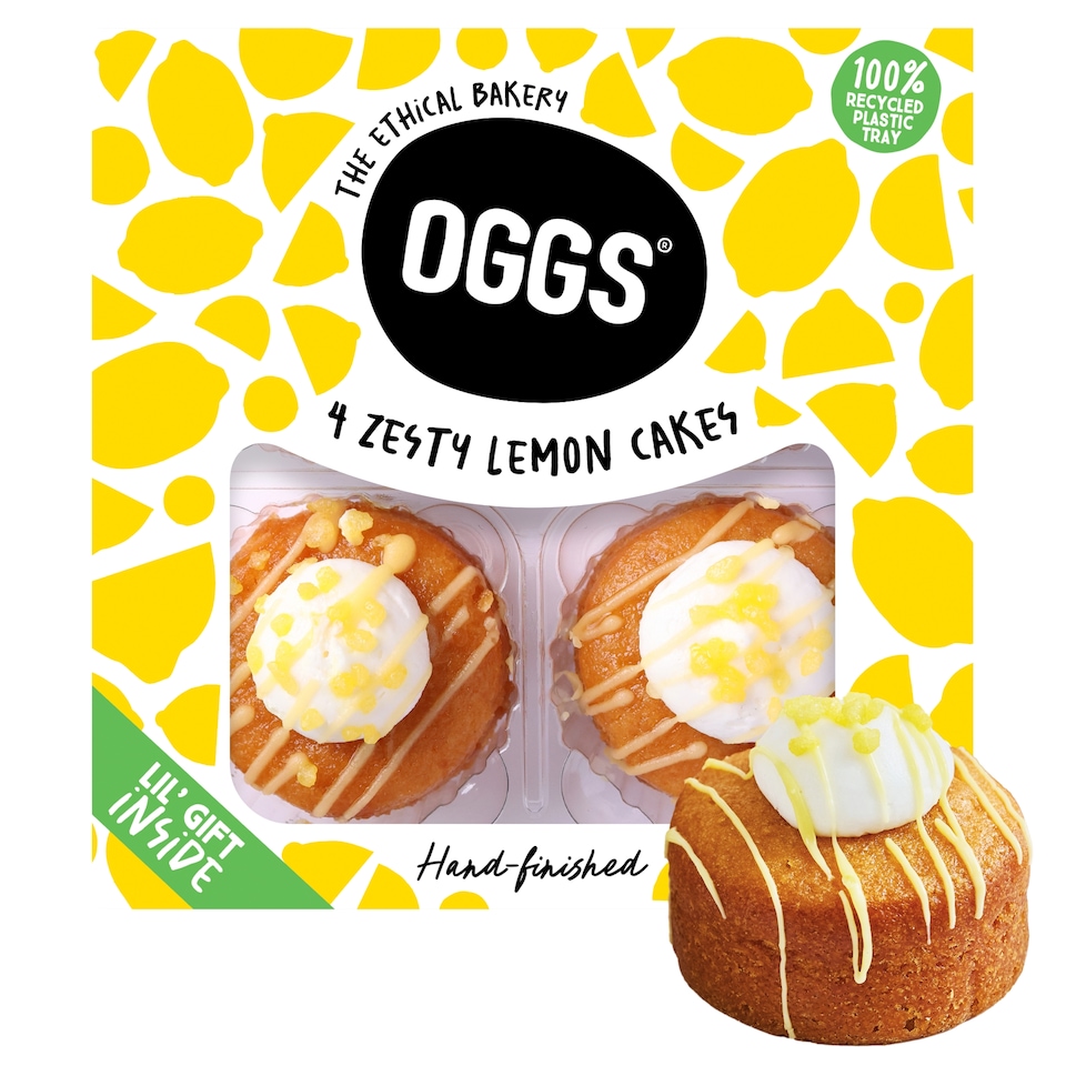 OGGS Zesty Lemon Cakes 4pk