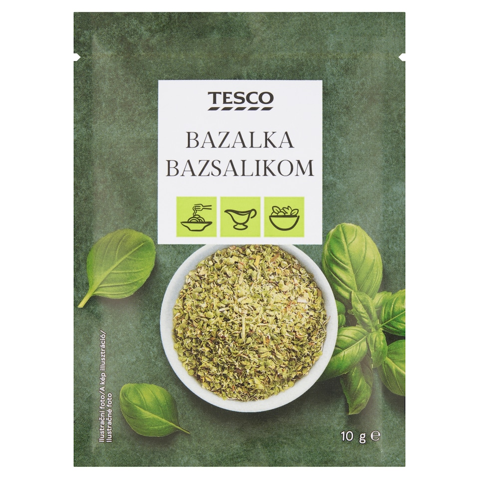 Tesco Bazalka sušená drvená 10 g