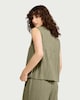 image 3 of F&F Textured Tie Front Co-ord Top in Green