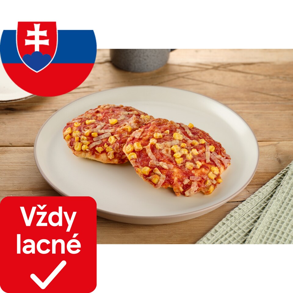 obrázok 1 z Mini pizza šunková s kukuricou 75 g