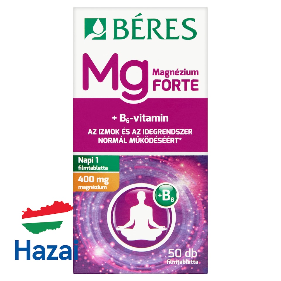 Béres Magnézium Forte filmtabletta 50 db 62,5 g  1. kép
