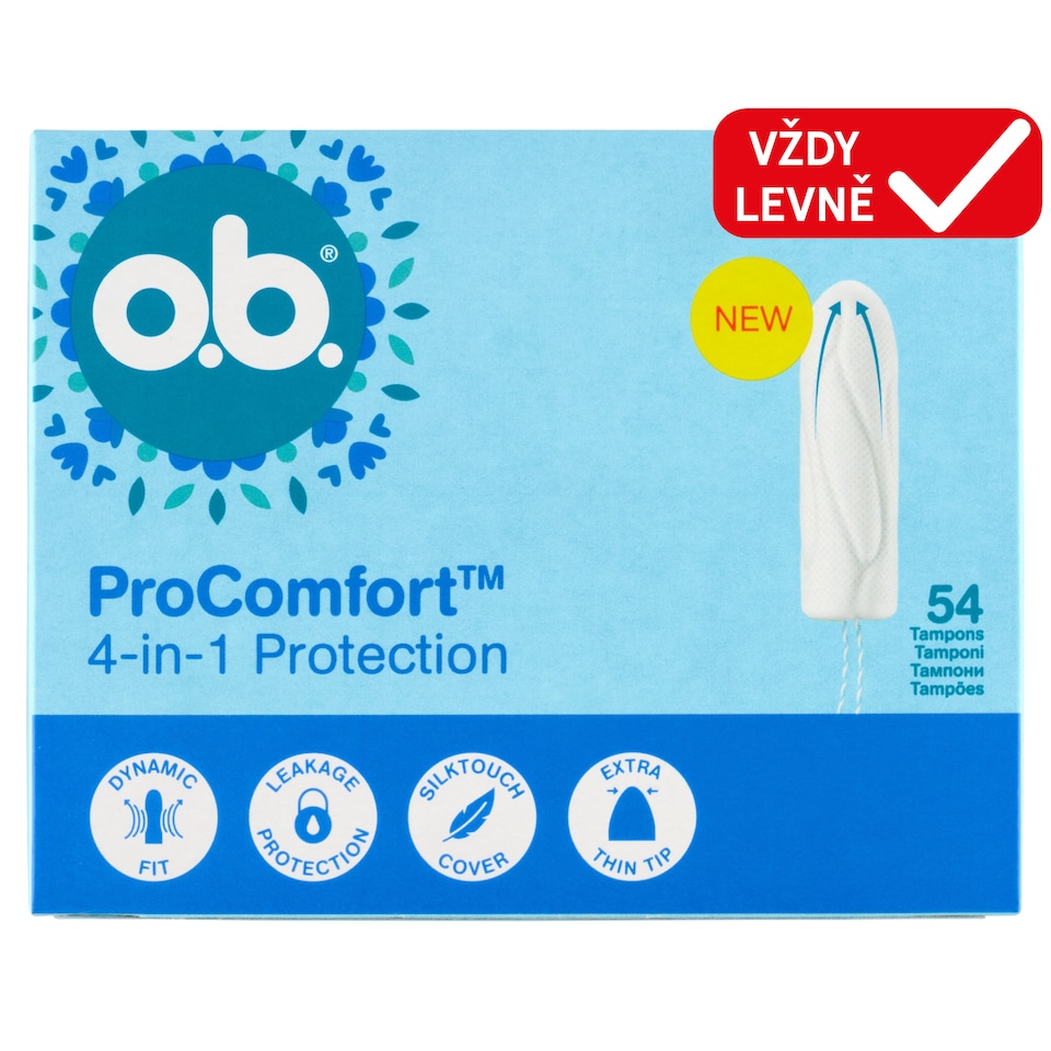 Obrázek 1 pro produkt O.B. ProComfort Super tampony 54 ks