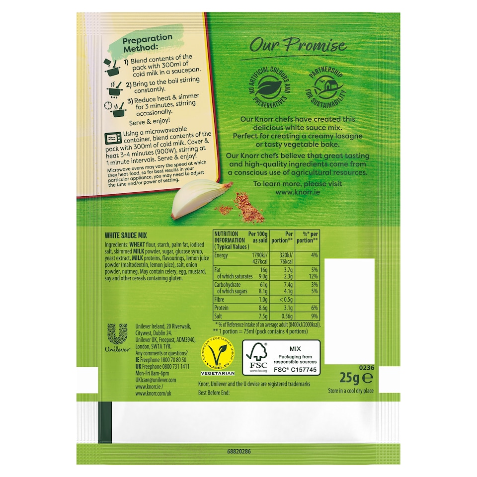 image 1 of Knorr White Sauce Mix Packet 25G