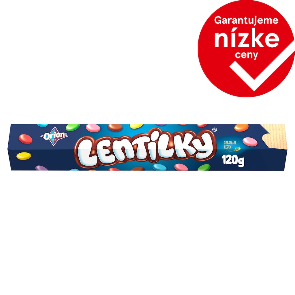 ORION LENTILKY Dražé z mliečnej čokolády 120 g