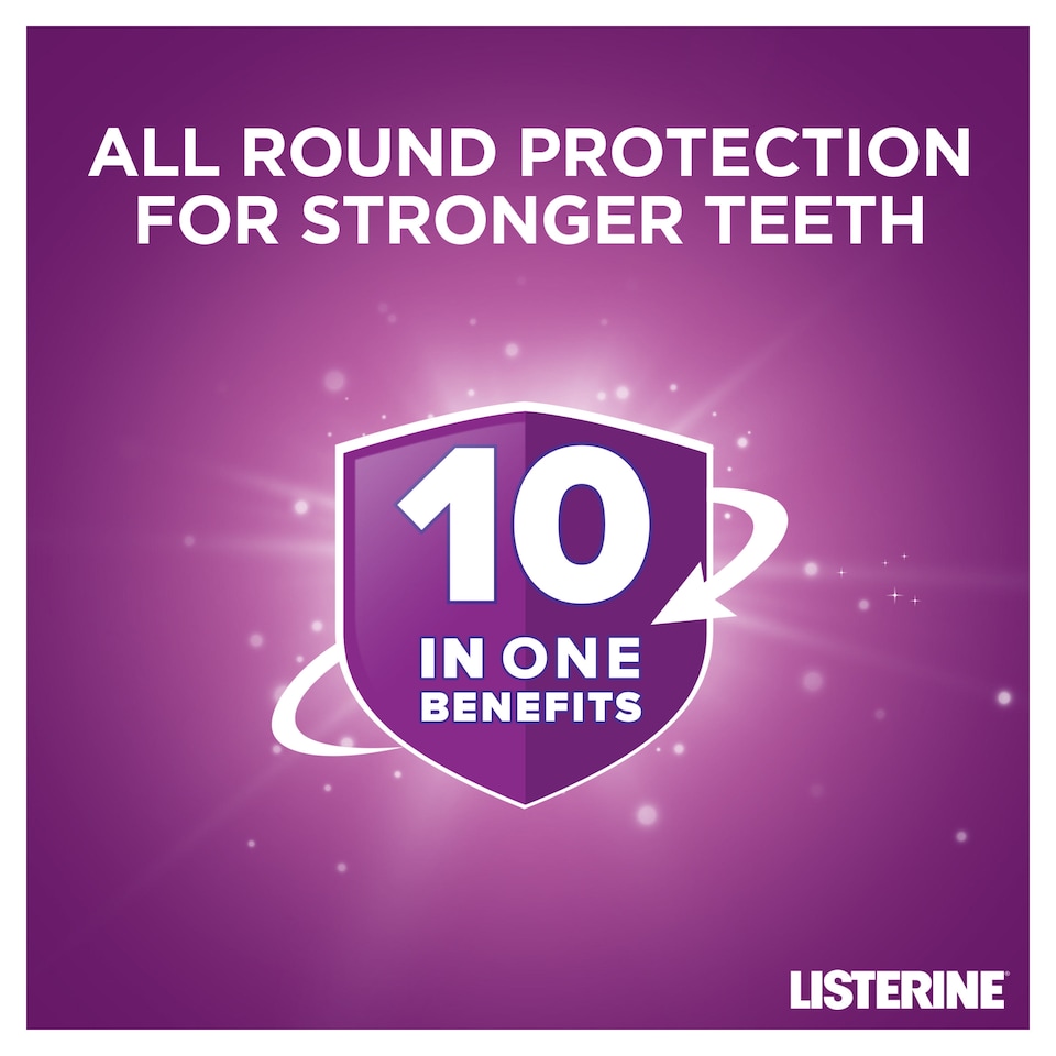 image 1 of Listerine Total Care 10-in-1 Benefit Clean Mint Mouthwash 500ml