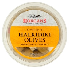 Horgans Greek Halkidiki Green Olives Feta 150G