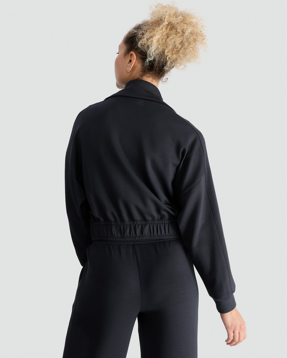 image 1 of F&F Active Modal Rich Zip Through Jacket in Grey