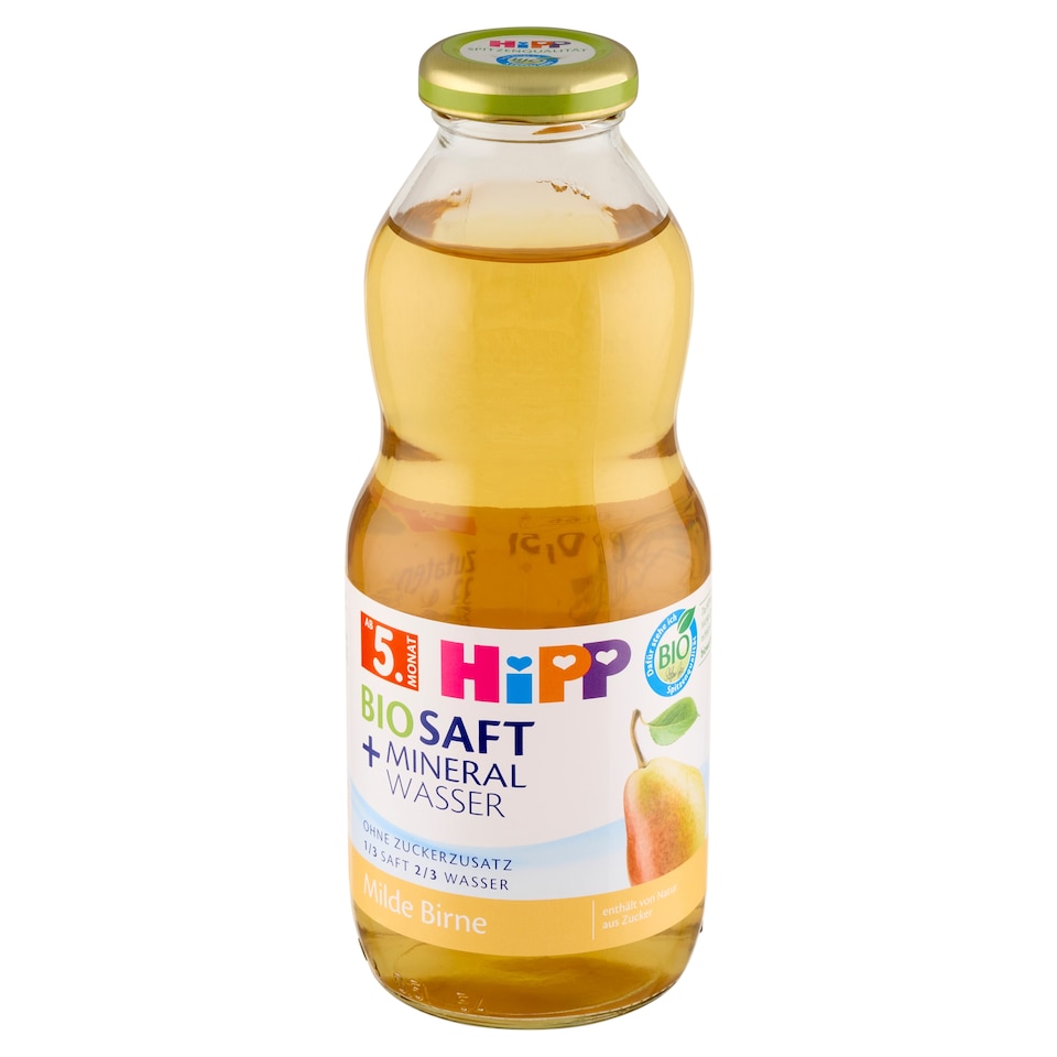 Obrázek 1 pro produkt HiPP Bio nápoj hruška s neperlivou pramenitou vodou 0,5l