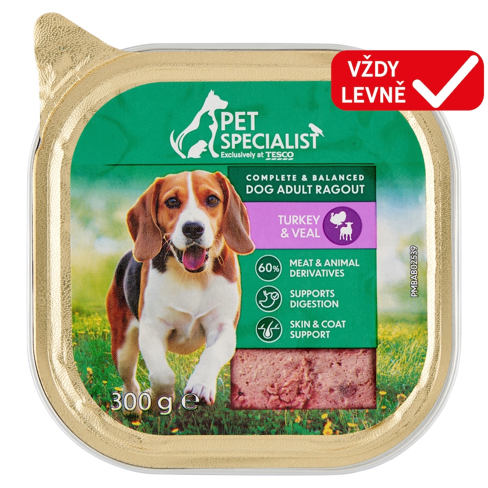 Pet Specialist Paštika s krůtím a telecím 300g