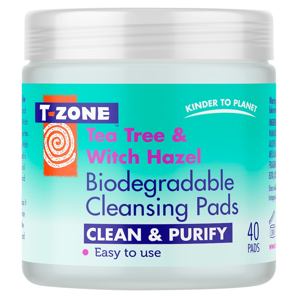 T-Zone Tea Tree & Witch Hazel Deep Cleansing Pads 40s