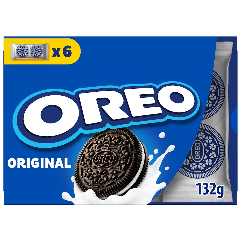 Oreo Lunchbox Vanilla Chocolate Cookies Multipack x 6 132g