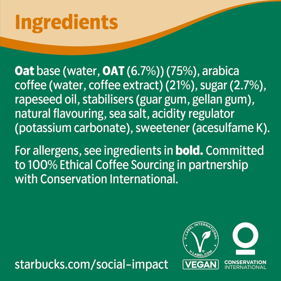 image 1 of Starbucks Oat Caramel Macchiato Iced Coffee 220ml