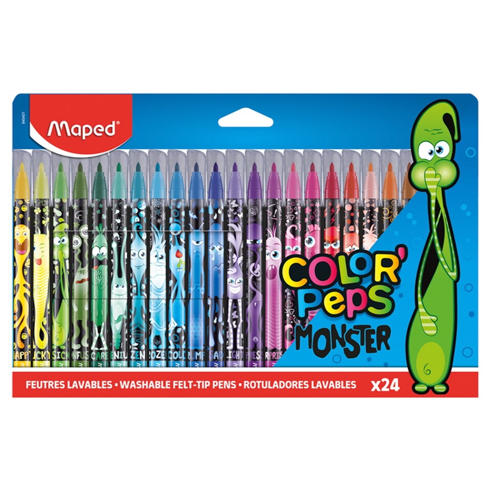Maped Color'Peps Monster 24 db-os kimosható filctoll készlet 2,8 mm  1. kép