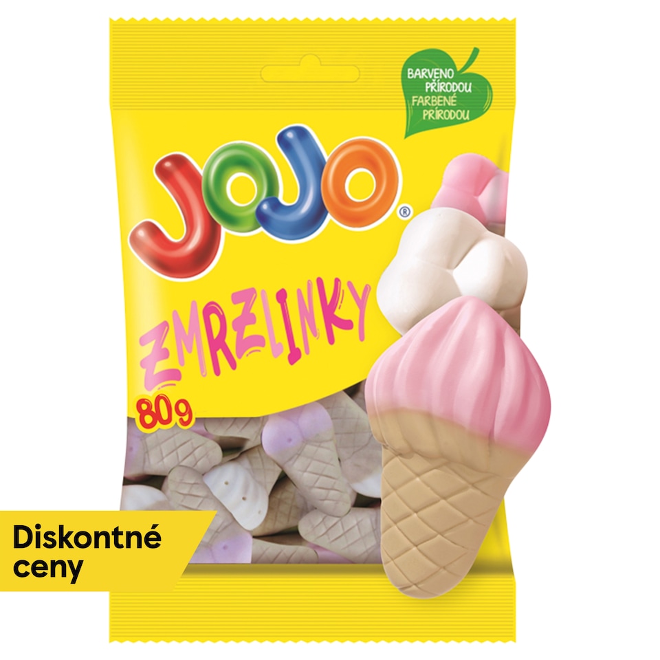JOJO Ice Cream Foam Jelly Candies with Fruit Flavors 80 g