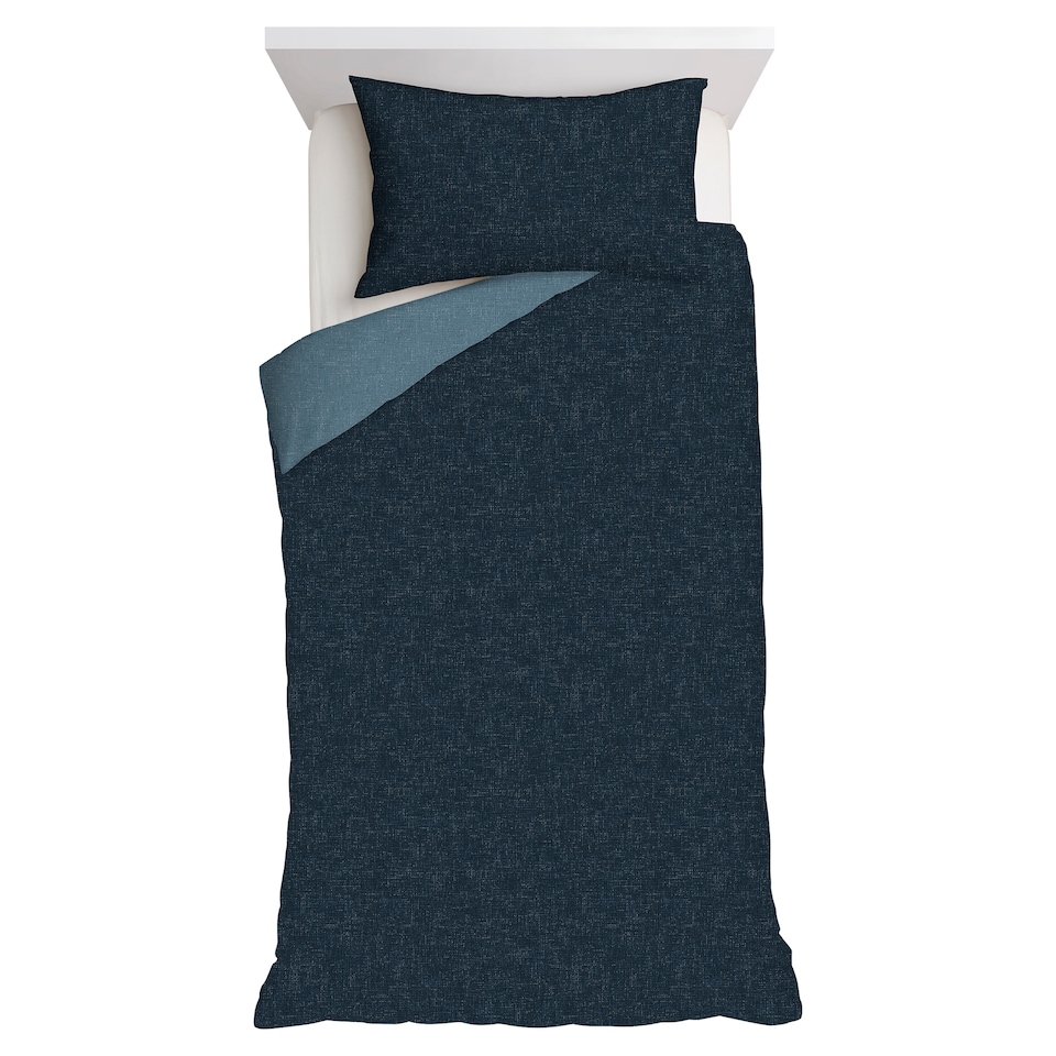 F&F Home Blue Reversible Duvet Cover Set Single