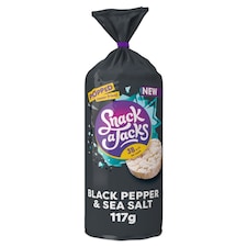 Snack a Jacks Black Pepper & Sea Salt Jumbo Rice Cakes 117g