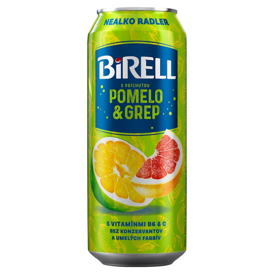 Birell Pomelo & Grapefruit Non-Alcoholic Radler 0.5 L