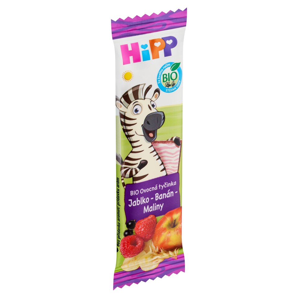 Obrázek 1 pro produkt HiPP Bio ovocná tyčinka jablko banán maliny 23g