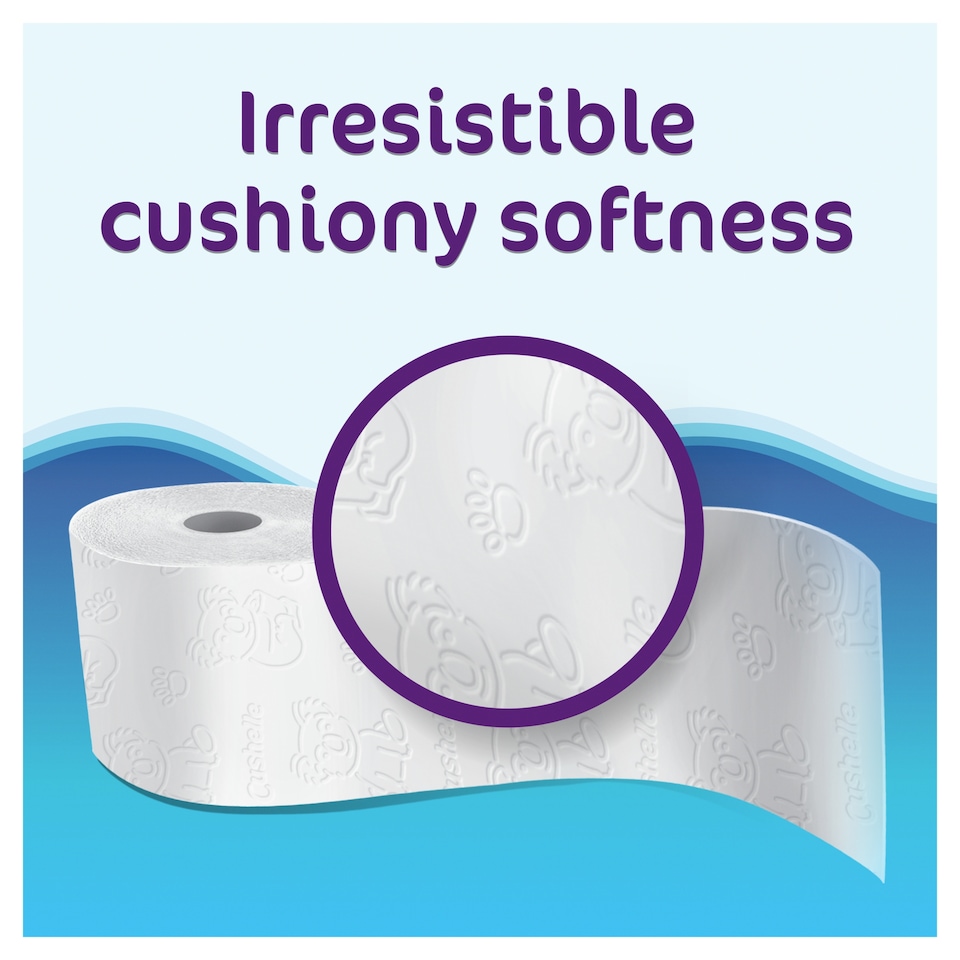 image 1 of Cushelle Original 50% Longer Lasting Toilet Tissue 16 Rolls