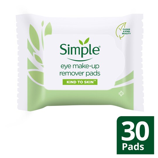 Simple Kind To Eyes Eye MakeUp Remover Pads 30S Tesco Groceries