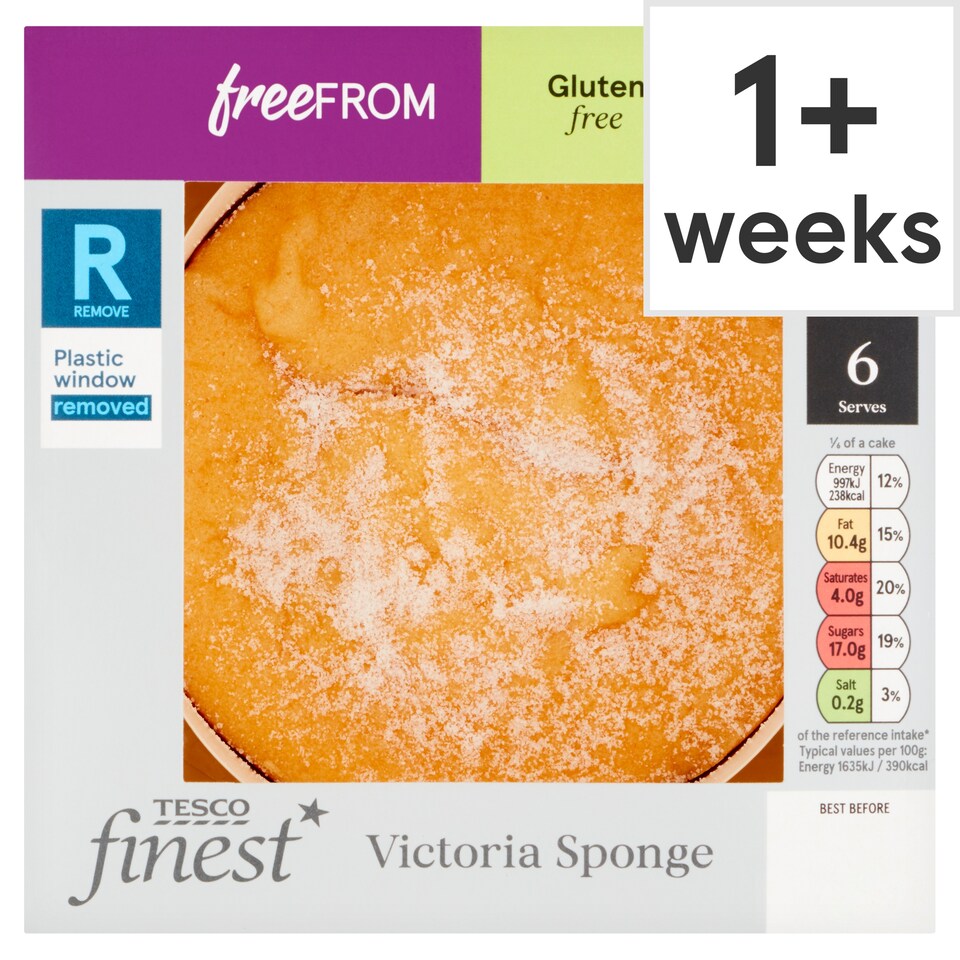 Tesco Finest Free From Victoria Sponge Cake 6 Serves