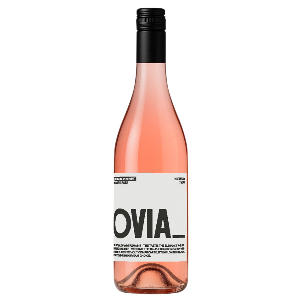 Ovia Dosýtené dealkoholizované ružové víno 750 ml