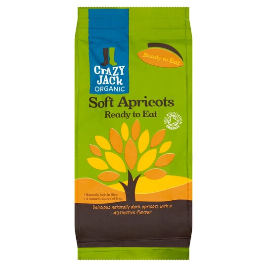 Crazy Jack Organic Soft Dried Ready To Eat Apricots 250G Tesco Groceries