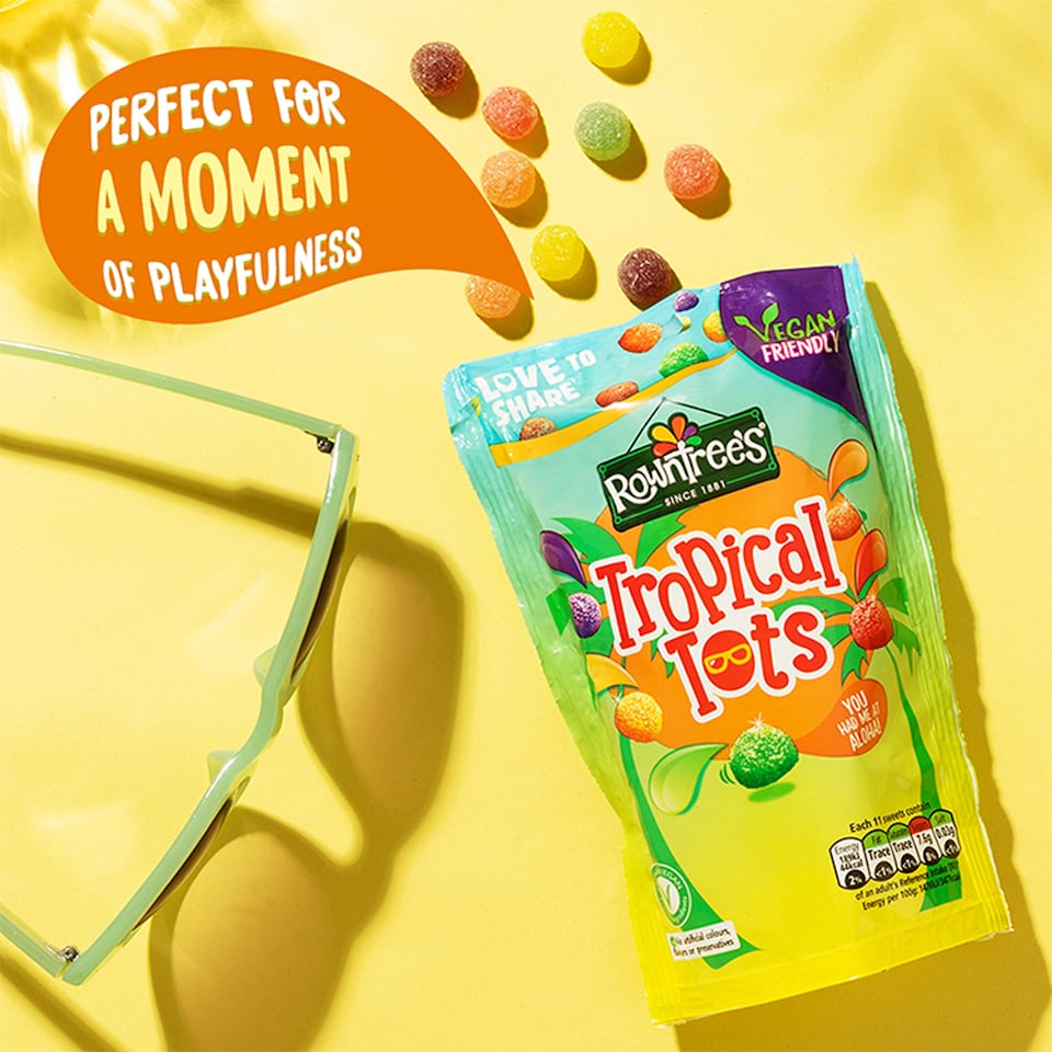 image 1 of Rowntree's Tropical Tots Sweets Sharing Bag 140g