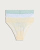 image 4 of F&F 3-Pack Floral Lace Brazilian Knickers in Multi