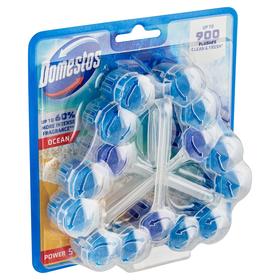 image 1 of Domestos Power 5 Ocean WC Block 3 x 50g