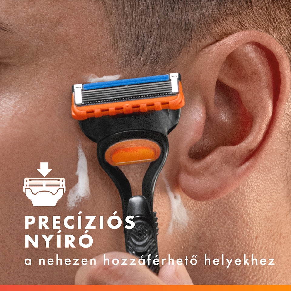 Gillette Fusion5 Férfi Borotva, 1 db Gillette 5 Pengés Borotva, Borotvabetétek, Precíziós Nyíró  1. kép