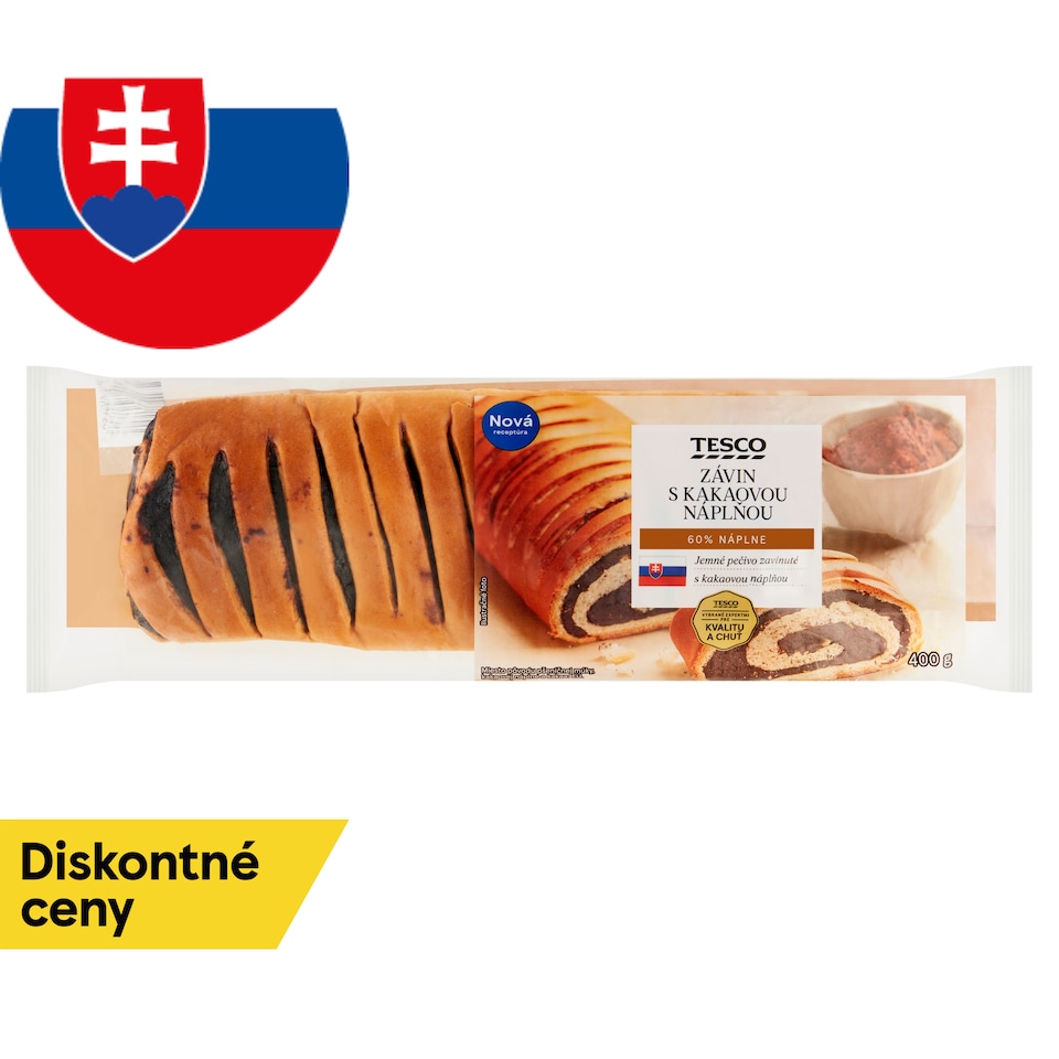 Tesco Strudel with Cocoa Filling 400 g