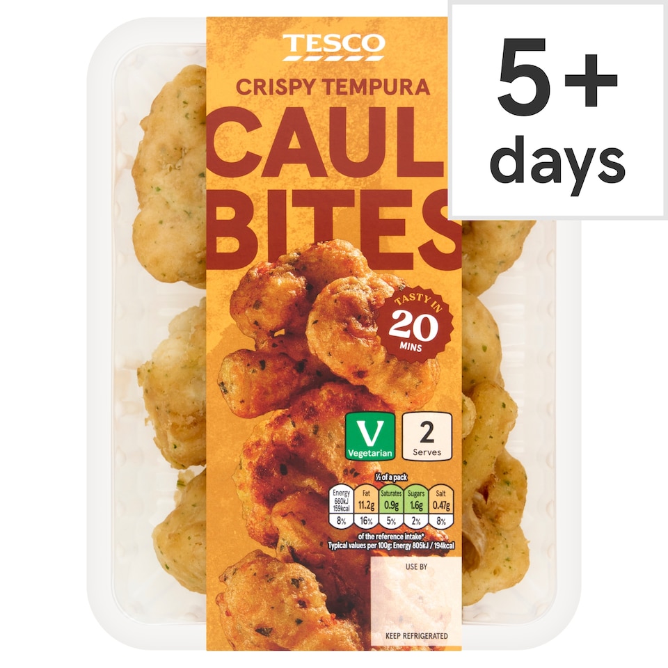 Tesco Tempura Cauliflower Bites 200g