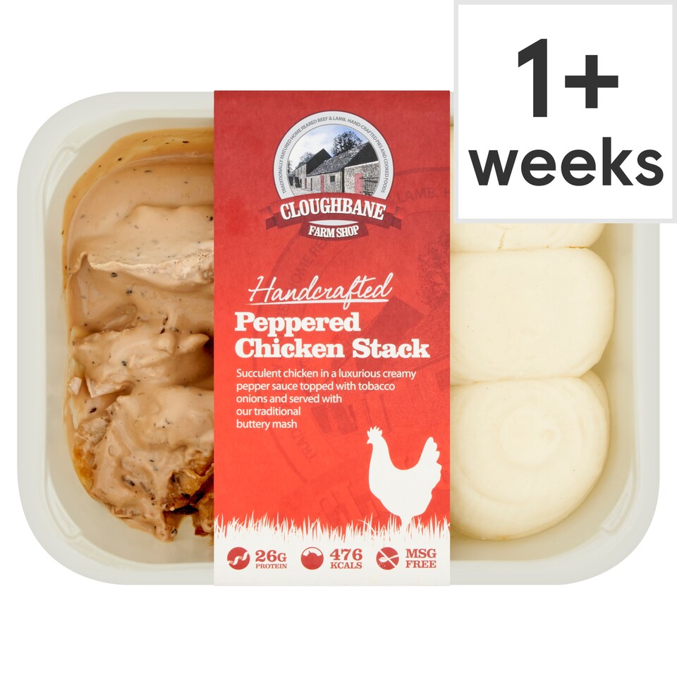 CLOUGHBANE Peppered Chicken Stack 350g