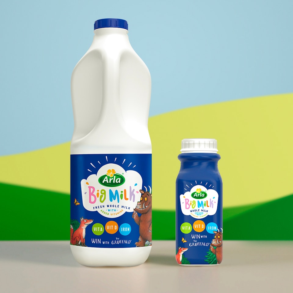 image 1 of Arla Big Milk Fresh Whole Milk Vitamin Enriched for kids 4 X250ml