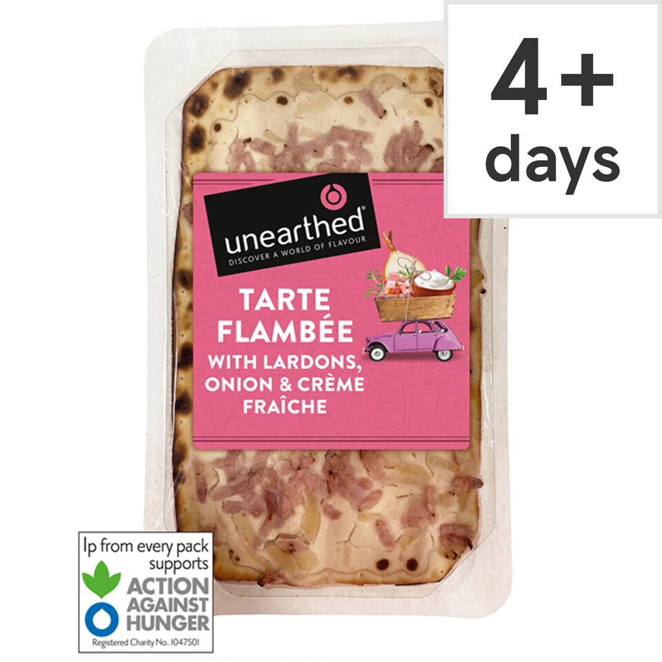 Unearthed Tarte Flambee with Lardons, Onion & Creme Fraiche 180g